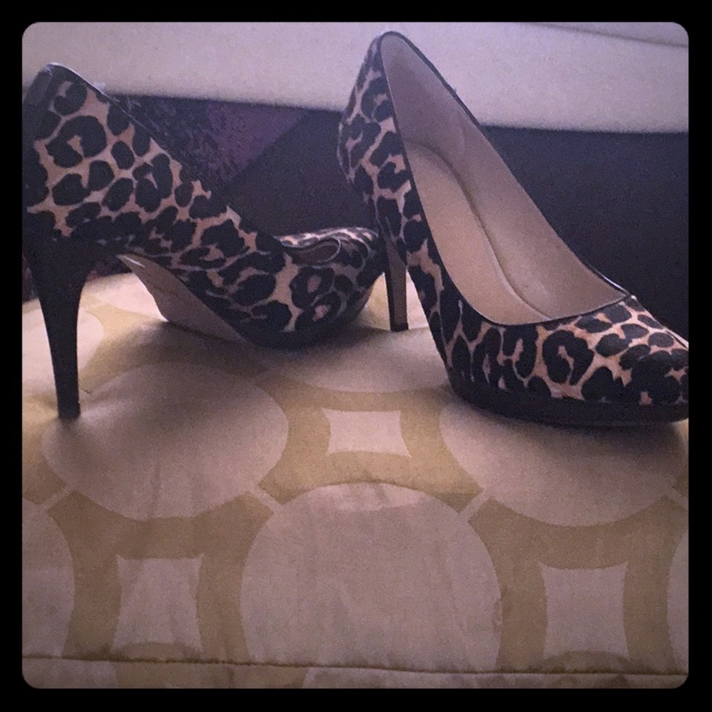 Coach leopard heels